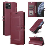 Stitched Magnetic Buckle Leather Phone Case, For iPhone 13 Pro, For iPhone 12 / 12 Pro, For iPhone 12 Pro Max, For iPhone 11 Pro Max, For iPhone 11, For iPhone 11 Pro