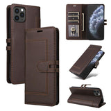 Stitched Magnetic Buckle Leather Phone Case, For iPhone 13 Pro, For iPhone 12 / 12 Pro, For iPhone 12 Pro Max, For iPhone 11 Pro Max, For iPhone 11, For iPhone 11 Pro