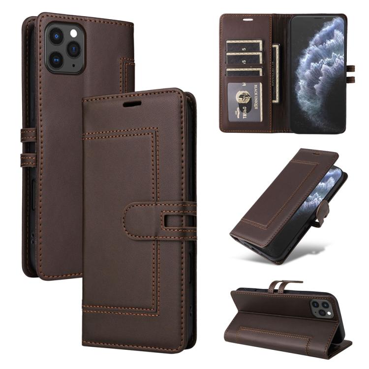 Stitched Magnetic Buckle Leather Phone Case, For iPhone 13 Pro, For iPhone 12 / 12 Pro, For iPhone 12 Pro Max, For iPhone 11 Pro Max, For iPhone 11, For iPhone 11 Pro