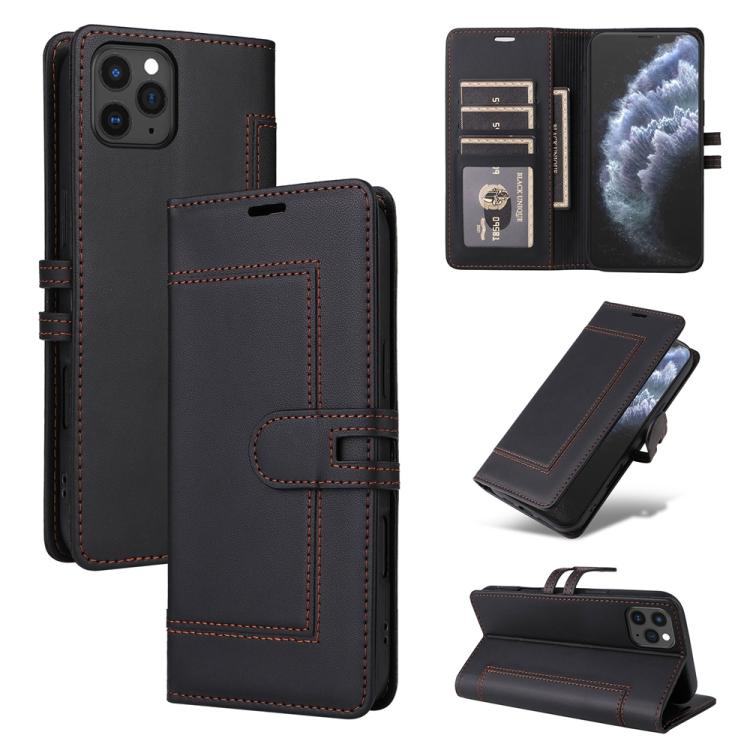 Stitched Magnetic Buckle Leather Phone Case, For iPhone 13 Pro, For iPhone 12 / 12 Pro, For iPhone 12 Pro Max, For iPhone 11 Pro Max, For iPhone 11, For iPhone 11 Pro
