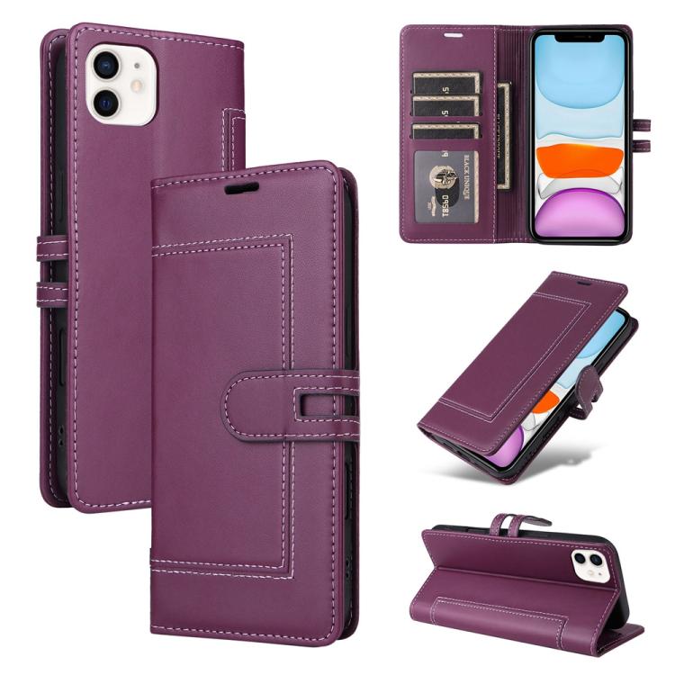 Stitched Magnetic Buckle Leather Phone Case, For iPhone 13 Pro, For iPhone 12 / 12 Pro, For iPhone 12 Pro Max, For iPhone 11 Pro Max, For iPhone 11, For iPhone 11 Pro