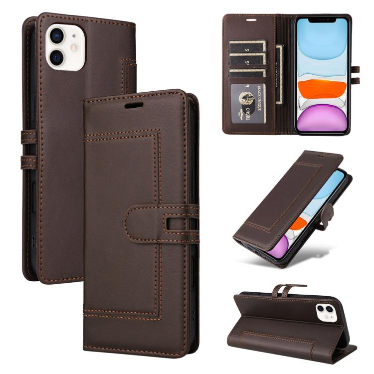 Stitched Magnetic Buckle Leather Phone Case, For iPhone 13 Pro, For iPhone 12 / 12 Pro, For iPhone 12 Pro Max, For iPhone 11 Pro Max, For iPhone 11, For iPhone 11 Pro
