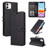 Stitched Magnetic Buckle Leather Phone Case, For iPhone 13 Pro, For iPhone 12 / 12 Pro, For iPhone 12 Pro Max, For iPhone 11 Pro Max, For iPhone 11, For iPhone 11 Pro