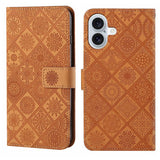 Ethnic Style Embossed Pattern Leather Phone Case, For iPhone 17 Pro Max, For iPhone 17 Pro, For iPhone 17, For iPhone Air