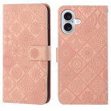 Ethnic Style Embossed Pattern Leather Phone Case, For iPhone 17 Pro Max, For iPhone 17 Pro, For iPhone 17, For iPhone Air