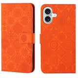 Ethnic Style Embossed Pattern Leather Phone Case, For iPhone 17 Pro Max, For iPhone 17 Pro, For iPhone 17, For iPhone Air