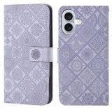 Ethnic Style Embossed Pattern Leather Phone Case, For iPhone 17 Pro Max, For iPhone 17 Pro, For iPhone 17, For iPhone Air