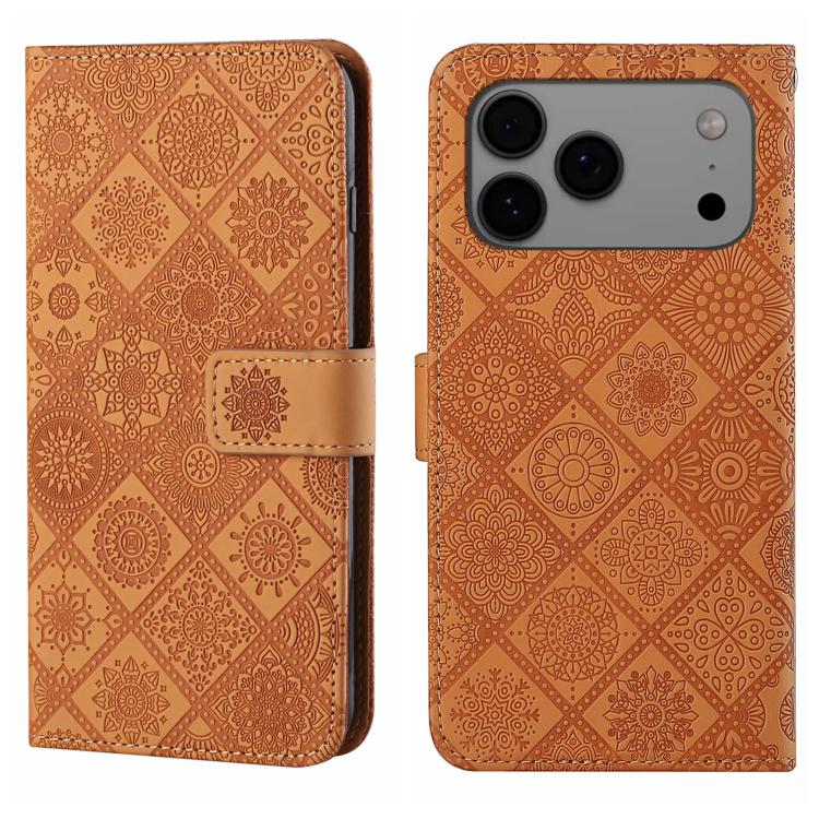 Ethnic Style Embossed Pattern Leather Phone Case, For iPhone 17 Pro Max, For iPhone 17 Pro, For iPhone 17, For iPhone Air