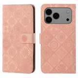 Ethnic Style Embossed Pattern Leather Phone Case, For iPhone 17 Pro Max, For iPhone 17 Pro, For iPhone 17, For iPhone Air
