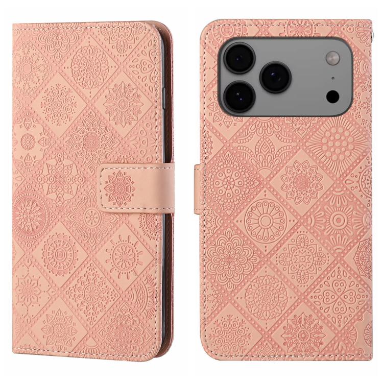 Ethnic Style Embossed Pattern Leather Phone Case, For iPhone 17 Pro Max, For iPhone 17 Pro, For iPhone 17, For iPhone Air