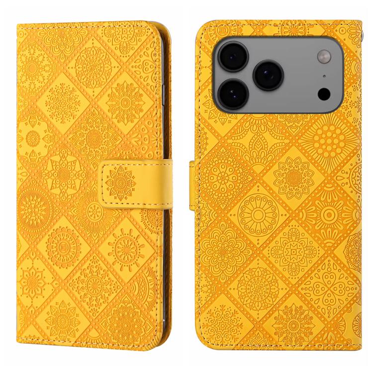 Ethnic Style Embossed Pattern Leather Phone Case, For iPhone 17 Pro Max, For iPhone 17 Pro, For iPhone 17, For iPhone Air