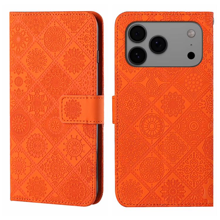 Ethnic Style Embossed Pattern Leather Phone Case, For iPhone 17 Pro Max, For iPhone 17 Pro, For iPhone 17, For iPhone Air