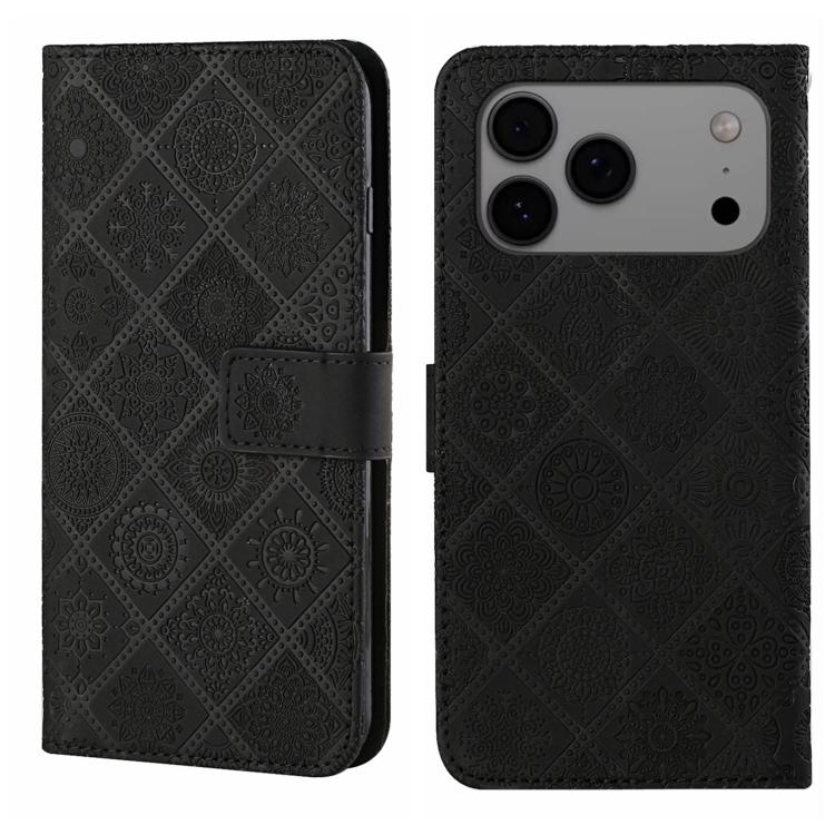 Ethnic Style Embossed Pattern Leather Phone Case, For iPhone 17 Pro Max, For iPhone 17 Pro, For iPhone 17, For iPhone Air