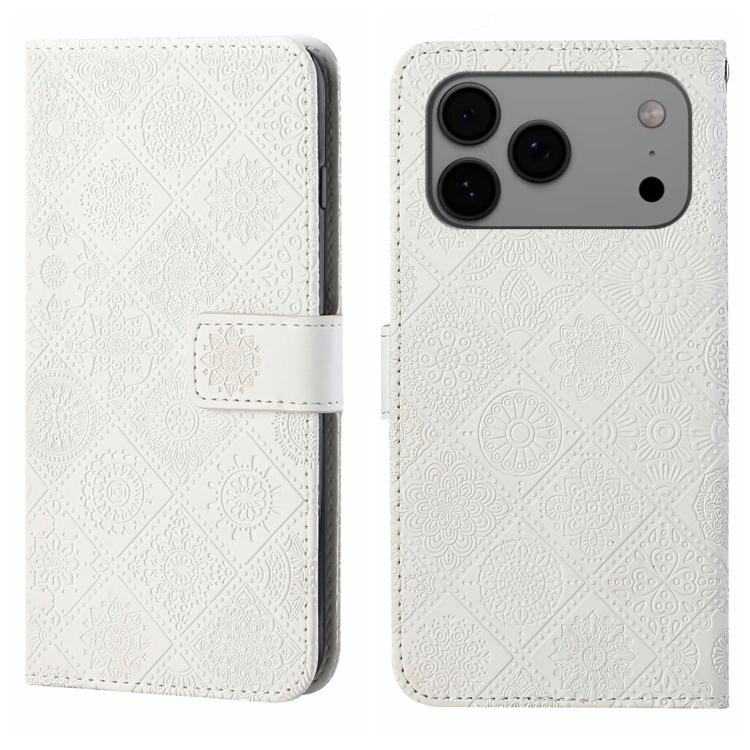 Ethnic Style Embossed Pattern Leather Phone Case, For iPhone 17 Pro Max, For iPhone 17 Pro, For iPhone 17, For iPhone Air