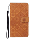 Ethnic Style Embossed Pattern Leather Phone Case, For iPhone 17 Pro Max, For iPhone 17 Pro, For iPhone 17, For iPhone Air