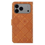 Ethnic Style Embossed Pattern Leather Phone Case, For iPhone 17 Pro Max, For iPhone 17 Pro, For iPhone 17, For iPhone Air
