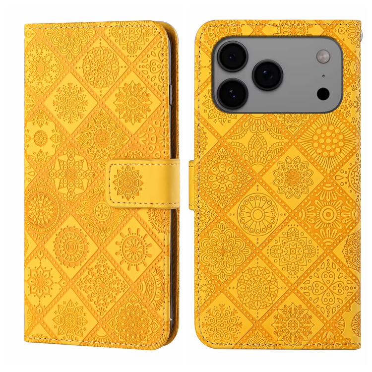 Ethnic Style Embossed Pattern Leather Phone Case, For iPhone 17 Pro Max, For iPhone 17 Pro, For iPhone 17, For iPhone Air