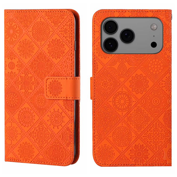 Ethnic Style Embossed Pattern Leather Phone Case, For iPhone 17 Pro Max, For iPhone 17 Pro, For iPhone 17, For iPhone Air
