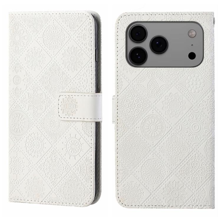 Ethnic Style Embossed Pattern Leather Phone Case, For iPhone 17 Pro Max, For iPhone 17 Pro, For iPhone 17, For iPhone Air