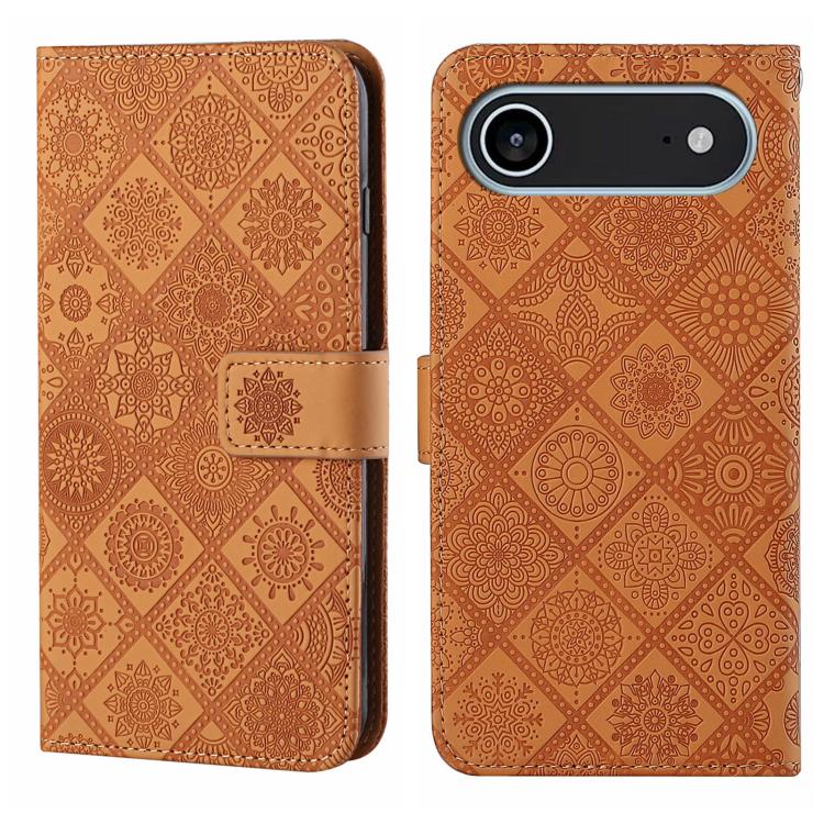 Ethnic Style Embossed Pattern Leather Phone Case, For iPhone 17 Pro Max, For iPhone 17 Pro, For iPhone 17, For iPhone Air