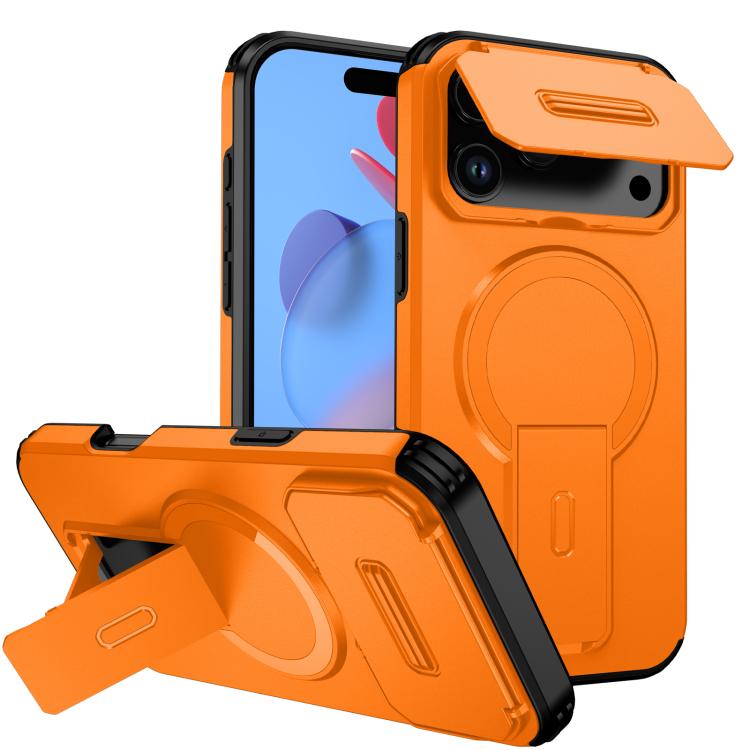 Sliding Camshield MagSafe Holder Phone Case, For iPhone 18, For iPhone 18 Pro, For iPhone 18 Pro Max, For iPhone 17e / 16e, For iPhone 17 Pro Max, For iPhone 17 Pro