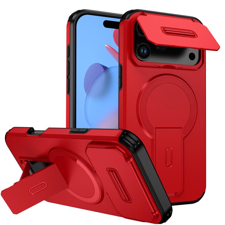 Sliding Camshield MagSafe Holder Phone Case, For iPhone 18, For iPhone 18 Pro, For iPhone 18 Pro Max, For iPhone 17e / 16e, For iPhone 17 Pro Max, For iPhone 17 Pro