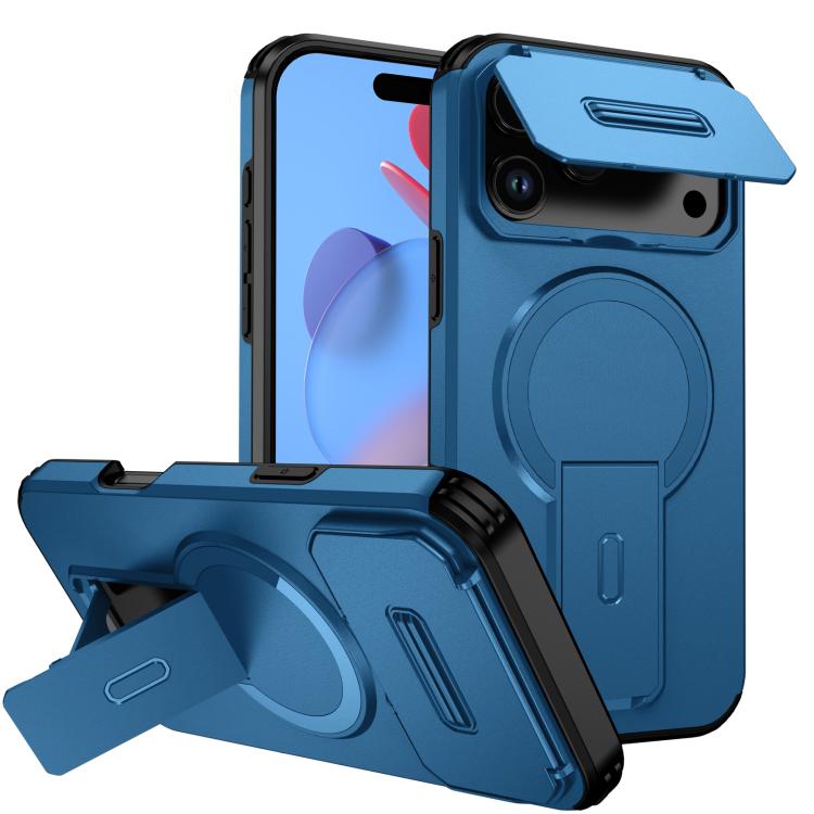 Sliding Camshield MagSafe Holder Phone Case, For iPhone 18, For iPhone 18 Pro, For iPhone 18 Pro Max, For iPhone 17e / 16e, For iPhone 17 Pro Max, For iPhone 17 Pro