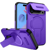 Sliding Camshield MagSafe Holder Phone Case, For iPhone 18, For iPhone 18 Pro, For iPhone 18 Pro Max, For iPhone 17e / 16e, For iPhone 17 Pro Max, For iPhone 17 Pro