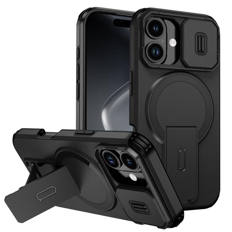 Sliding Camshield MagSafe Holder Phone Case, For iPhone 17, For iPhone Air, For iPhone 16 Pro Max, For iPhone 16 Pro, For iPhone 16 Plus, For iPhone 16