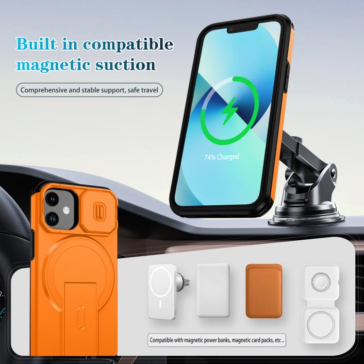 Sliding Camshield MagSafe Holder Phone Case, For iPhone 13 mini / 12 mini, For iPhone 12 Pro / 12, For iPhone 12 Pro Max, For iPhone 11 Pro Max, For iPhone 11, For iPhone 11 Pro