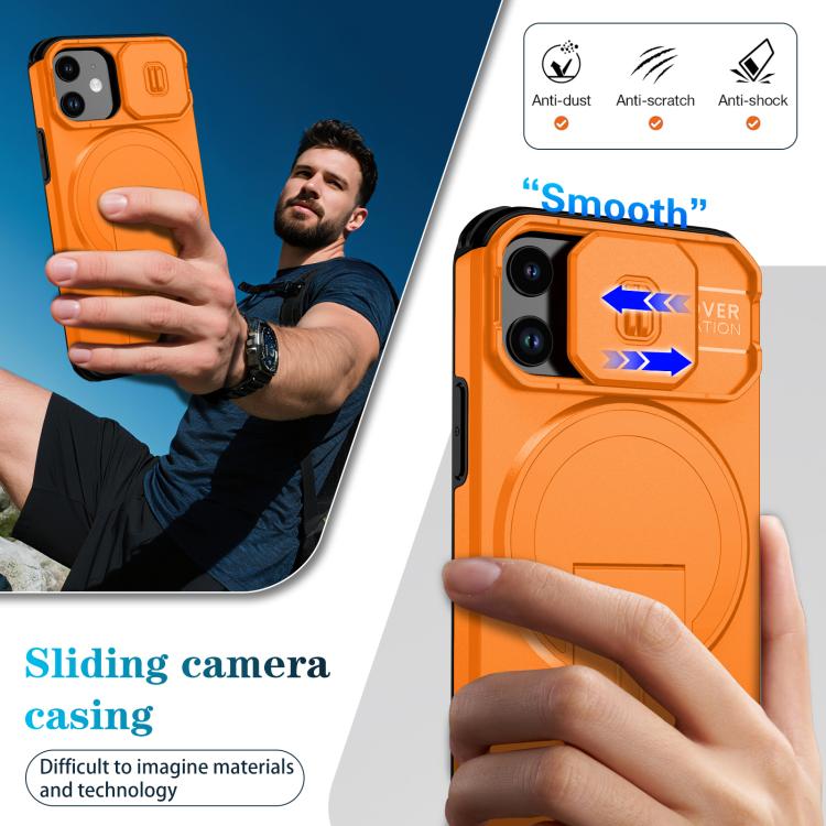 Sliding Camshield MagSafe Holder Phone Case, For iPhone 13 mini / 12 mini, For iPhone 12 Pro / 12, For iPhone 12 Pro Max, For iPhone 11 Pro Max, For iPhone 11, For iPhone 11 Pro