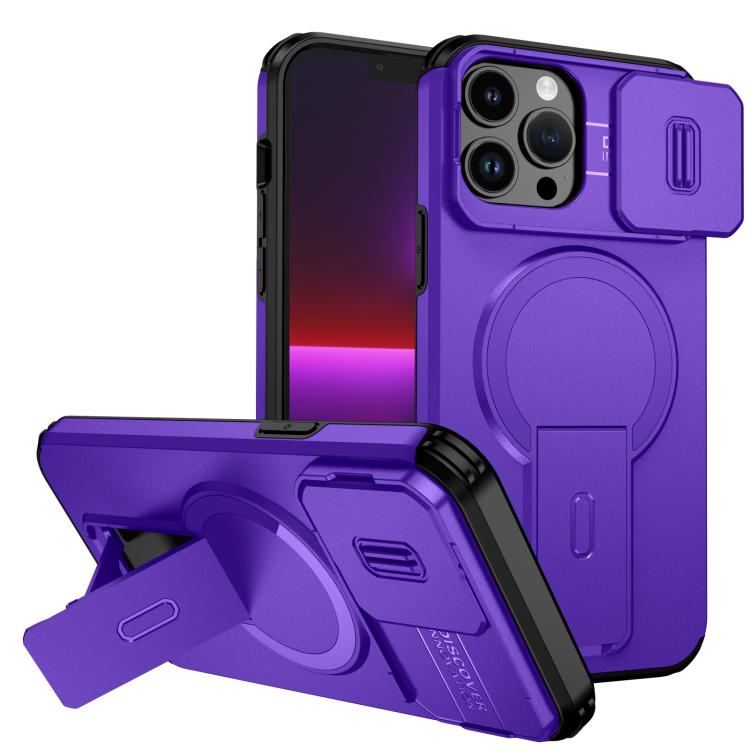 Sliding Camshield MagSafe Holder Phone Case, For iPhone 14 Pro Max, For iPhone 13 Pro Max, For iPhone 13 Pro, For iPhone 13 mini / 12 mini, For iPhone 12 Pro / 12, For iPhone 12 Pro Max