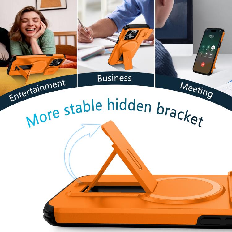 Sliding Camshield MagSafe Holder Phone Case, For iPhone 14 Pro Max, For iPhone 13 Pro Max, For iPhone 13 Pro, For iPhone 13 mini / 12 mini, For iPhone 12 Pro / 12, For iPhone 12 Pro Max