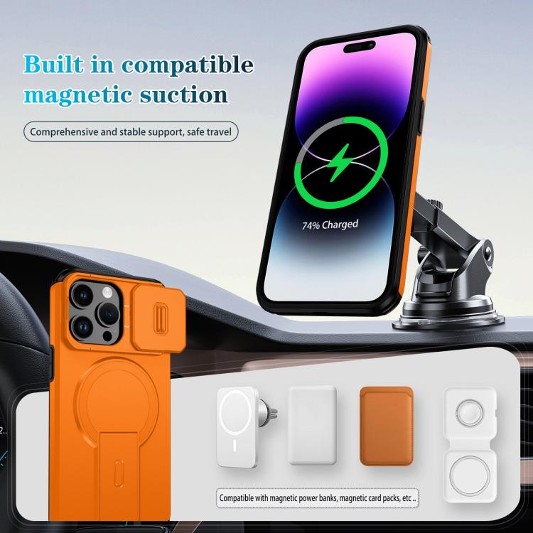 Sliding Camshield MagSafe Holder Phone Case, For iPhone 14 Pro Max, For iPhone 13 Pro Max, For iPhone 13 Pro, For iPhone 13 mini / 12 mini, For iPhone 12 Pro / 12, For iPhone 12 Pro Max