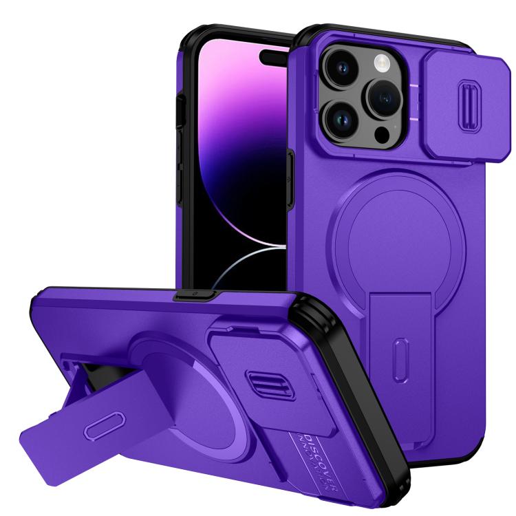Sliding Camshield MagSafe Holder Phone Case, For iPhone 14 Pro Max, For iPhone 13 Pro Max, For iPhone 13 Pro, For iPhone 13 mini / 12 mini, For iPhone 12 Pro / 12, For iPhone 12 Pro Max
