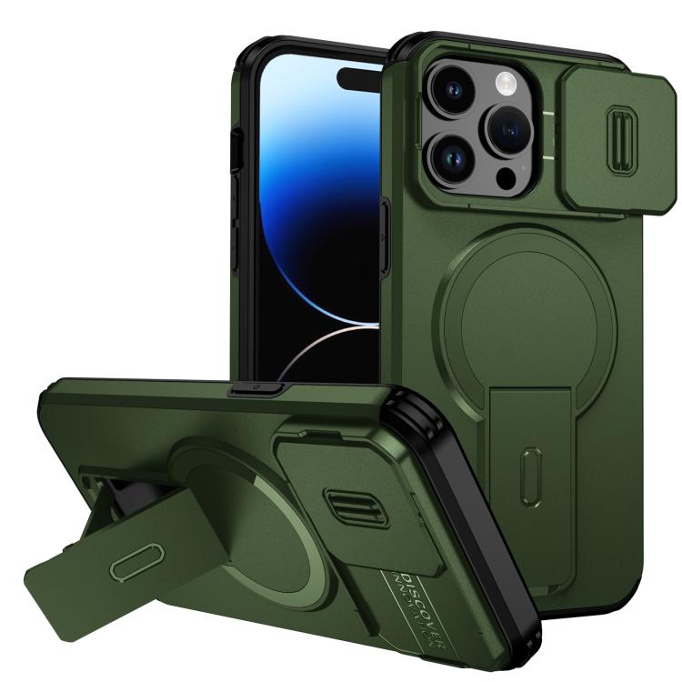 Sliding Camshield MagSafe Holder Phone Case, For iPhone 15, For iPhone 14 / 13, For iPhone 14 Pro, For iPhone 14 Pro Max, For iPhone 13 Pro Max, For iPhone 13 Pro
