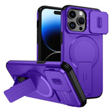 Sliding Camshield MagSafe Holder Phone Case, For iPhone 15, For iPhone 14 / 13, For iPhone 14 Pro, For iPhone 14 Pro Max, For iPhone 13 Pro Max, For iPhone 13 Pro