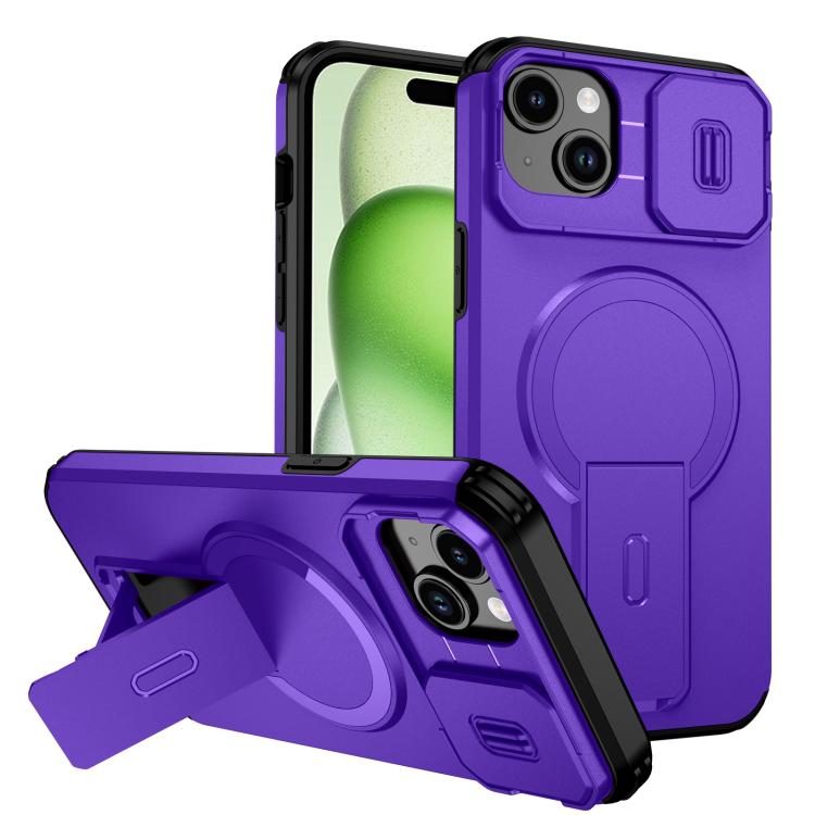 Sliding Camshield MagSafe Holder Phone Case, For iPhone 15 Pro Max, For iPhone 15 Pro, For iPhone 15 Plus / 14 Plus, For iPhone 15, For iPhone 14 / 13, For iPhone 14 Pro