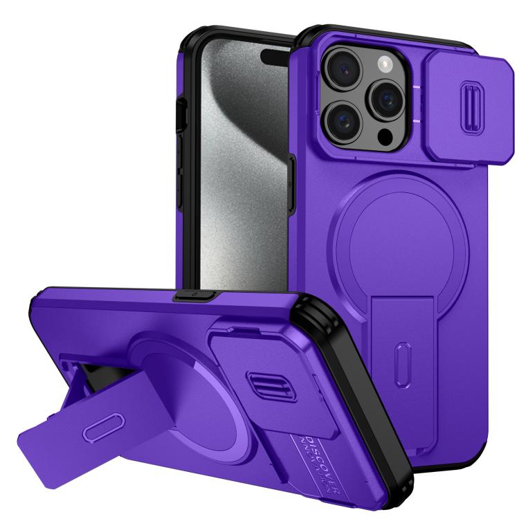 Sliding Camshield MagSafe Holder Phone Case, For iPhone 15 Pro Max, For iPhone 15 Pro, For iPhone 15 Plus / 14 Plus, For iPhone 15, For iPhone 14 / 13, For iPhone 14 Pro