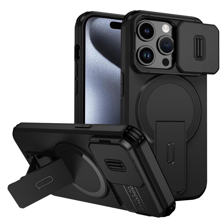 Sliding Camshield MagSafe Holder Phone Case, For iPhone 15 Pro Max, For iPhone 15 Pro, For iPhone 15 Plus / 14 Plus, For iPhone 15, For iPhone 14 / 13, For iPhone 14 Pro