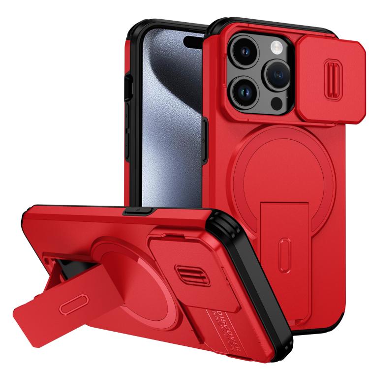 Sliding Camshield MagSafe Holder Phone Case, For iPhone 15 Pro Max, For iPhone 15 Pro, For iPhone 15 Plus / 14 Plus, For iPhone 15, For iPhone 14 / 13, For iPhone 14 Pro