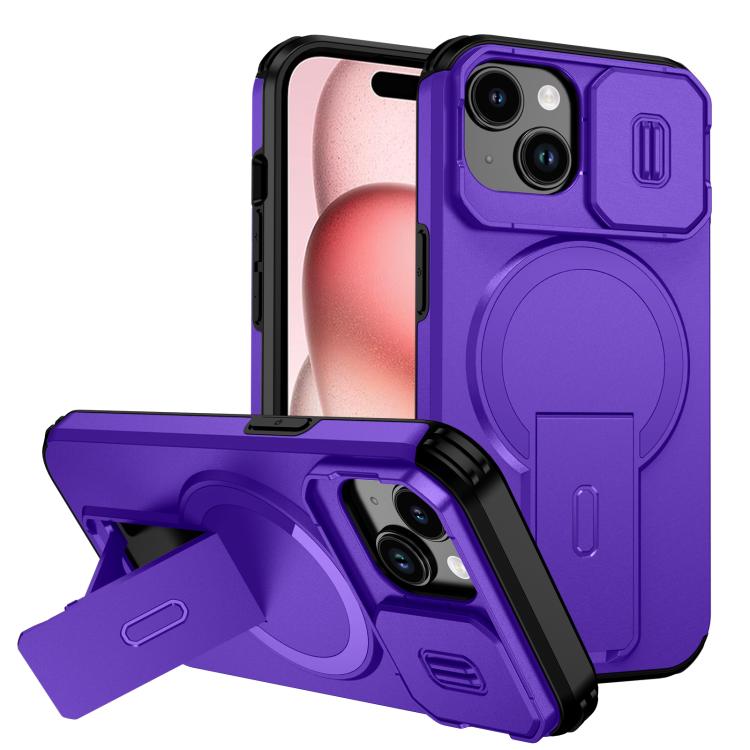 Sliding Camshield MagSafe Holder Phone Case, For iPhone 15, For iPhone 14 / 13, For iPhone 14 Pro, For iPhone 14 Pro Max, For iPhone 13 Pro Max, For iPhone 13 Pro