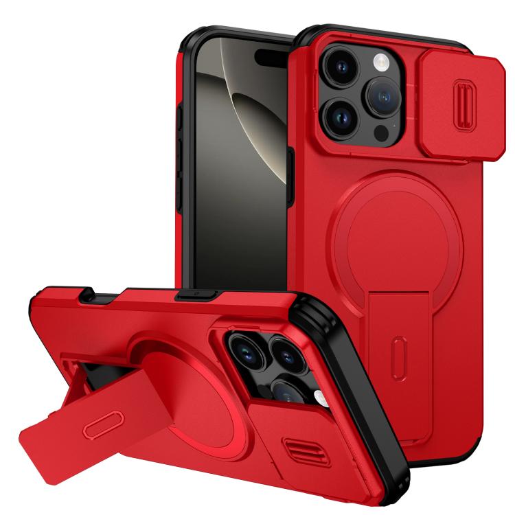 Sliding Camshield MagSafe Holder Phone Case, For iPhone 17, For iPhone Air, For iPhone 16 Pro Max, For iPhone 16 Pro, For iPhone 16 Plus, For iPhone 16