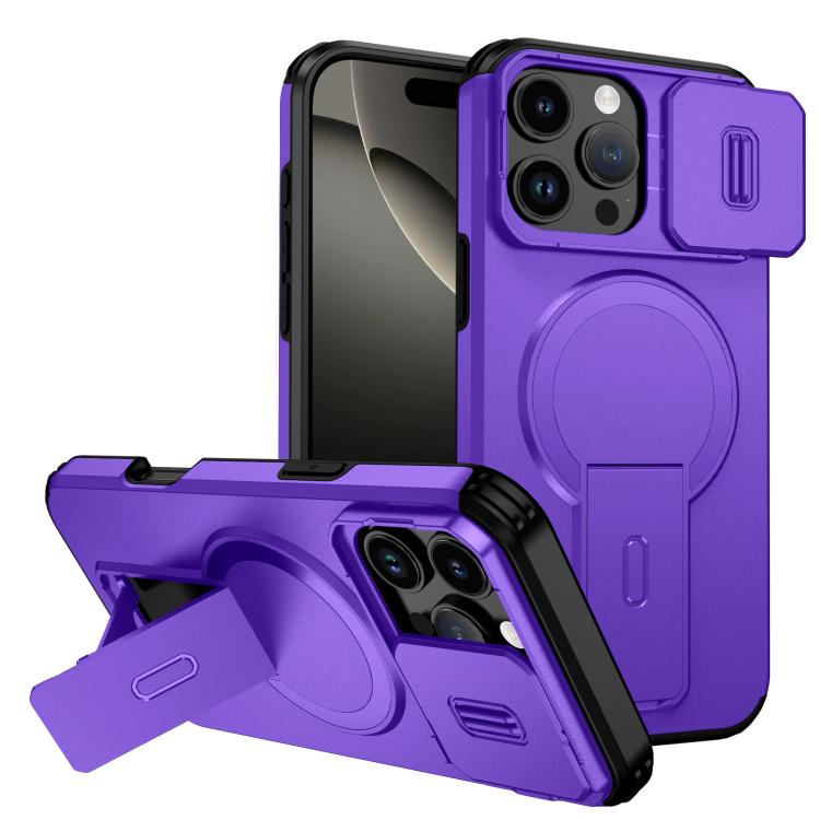 Sliding Camshield MagSafe Holder Phone Case, For iPhone 17, For iPhone Air, For iPhone 16 Pro Max, For iPhone 16 Pro, For iPhone 16 Plus, For iPhone 16