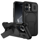 Sliding Camshield MagSafe Holder Phone Case, For iPhone 18, For iPhone 18 Pro, For iPhone 18 Pro Max, For iPhone 17e / 16e, For iPhone 17 Pro Max, For iPhone 17 Pro