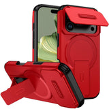 Sliding Camshield MagSafe Holder Phone Case, For iPhone 18, For iPhone 18 Pro, For iPhone 18 Pro Max, For iPhone 17e / 16e, For iPhone 17 Pro Max, For iPhone 17 Pro