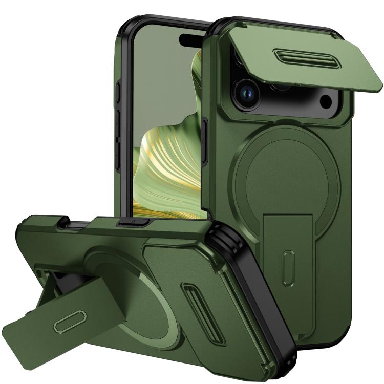 Sliding Camshield MagSafe Holder Phone Case, For iPhone 18, For iPhone 18 Pro, For iPhone 18 Pro Max, For iPhone 17e / 16e, For iPhone 17 Pro Max, For iPhone 17 Pro