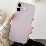 Frosted Translucent TPU Full Coverage Phone Case, For iPhone 17 Pro Max, For iPhone 17 Pro, For iPhone 17, For iPhone Air