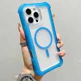 Transparent Matte TPU Hybrid PC 3-in-1 MagSafe Phone Case, For iPhone 17 Pro Max, For iPhone 17 Pro, For iPhone 17, For iPhone Air, For iPhone 16 Pro Max, For iPhone 16 Pro, For iPhone 16 Plus, For iPhone 16
