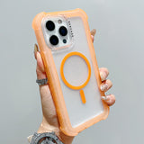 Transparent Matte TPU Hybrid PC 3-in-1 MagSafe Phone Case, For iPhone 13 Pro Max, For iPhone 13 Pro, For iPhone 13, For iPhone 12 Pro Max